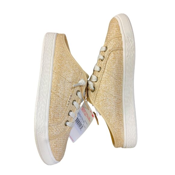 Roxy Sunny Sneakers Natural Size 7 Lace-Up Casual Shoes Boho‎ Beach Slip On Cute - Picture 2 of 7